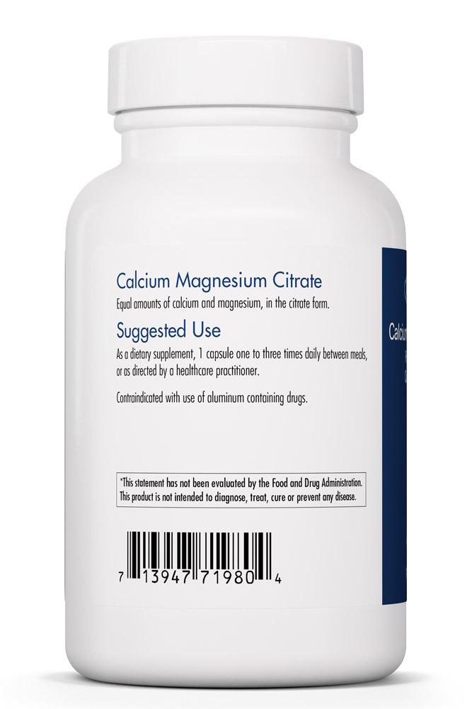 Calcium Magnesium Citrate 100 Vegetarian Capsules Healthy Habits Living