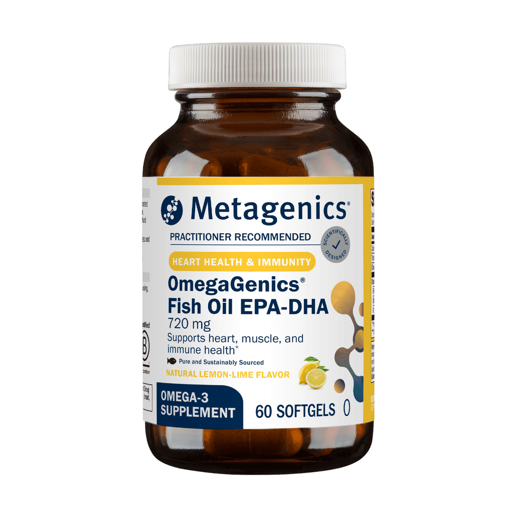 OmegaGenics® Fish Oil EPA-DHA 720 Default Category Metagenics 60 Softgels 