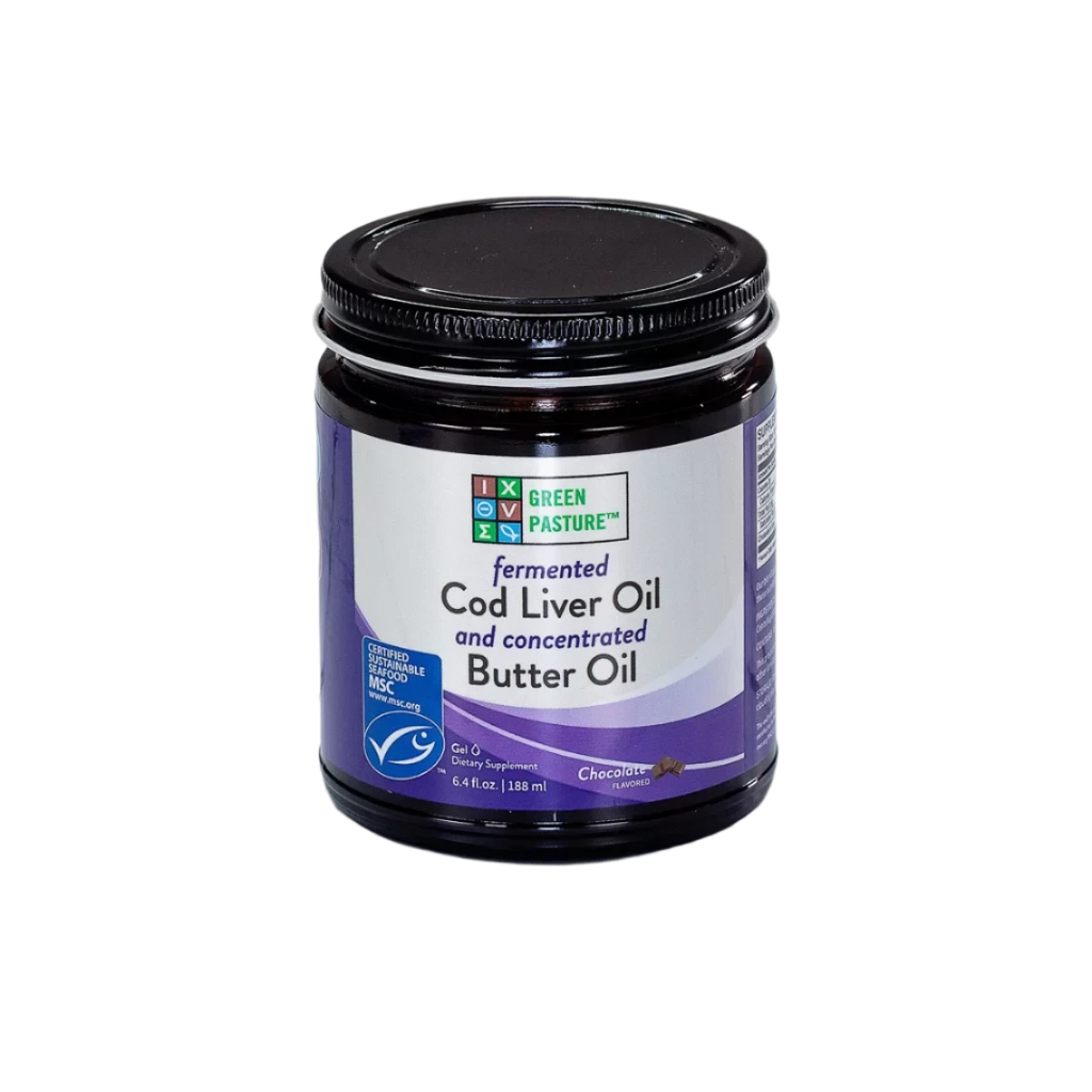 Royal Butter Oil / Fermented Cod Liver Oil Blend Gel Default Category Green Pasture Chocolate - 6.4 oz 