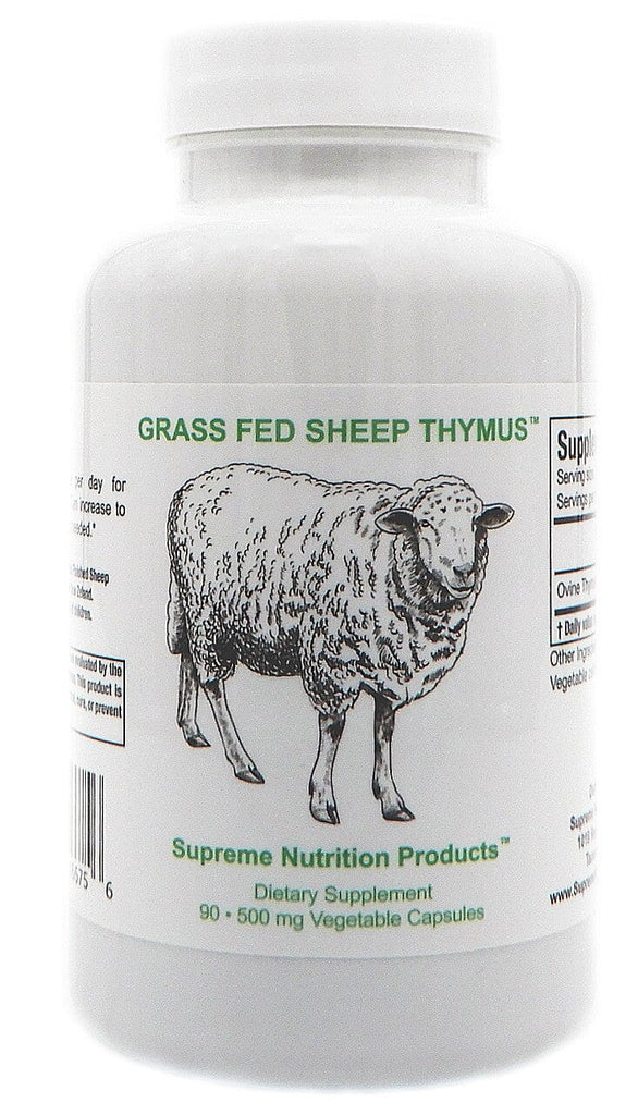 Grass Fed and Finished New Zealand Sheep Thymus - 90 Capsules Default Category Supreme Nutrition 