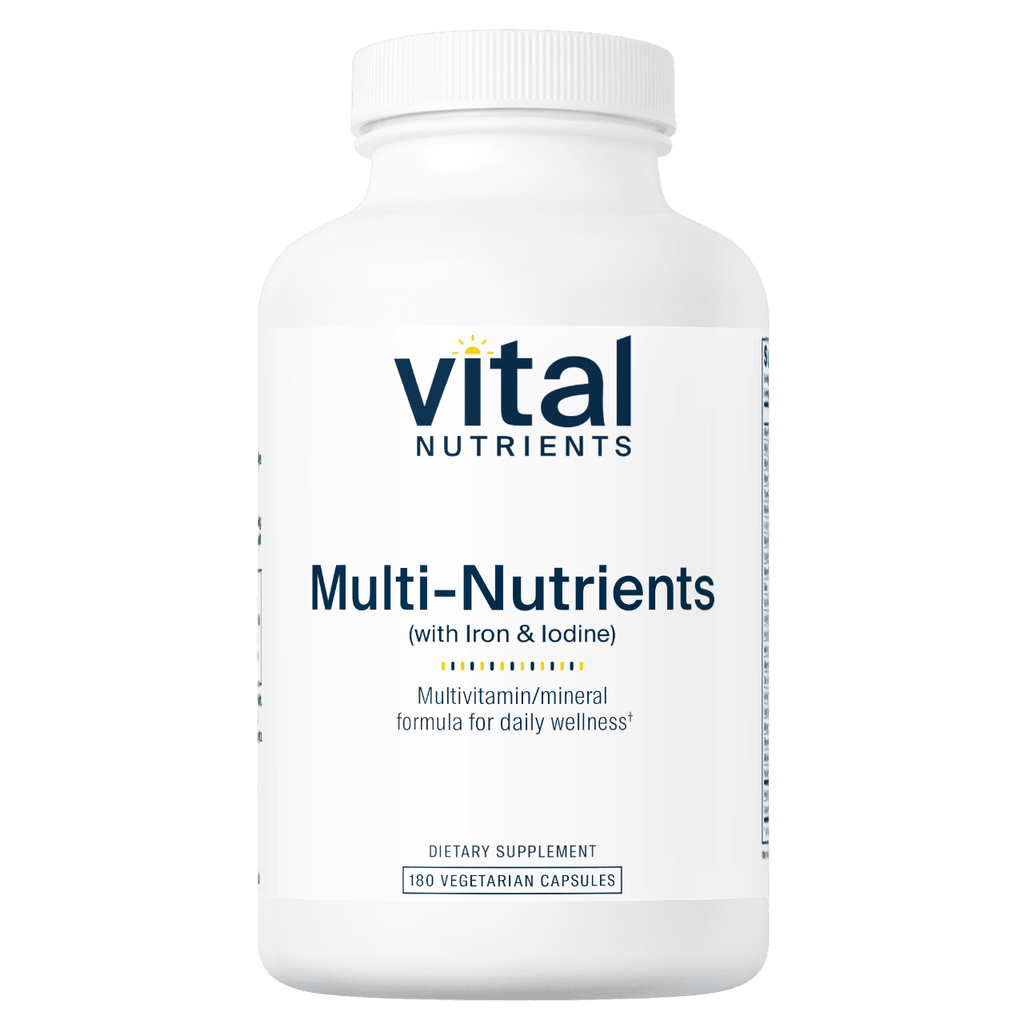 Multi-Nutrients with Iron & Iodine - 180 Capsules Default Category Vital Nutrients 