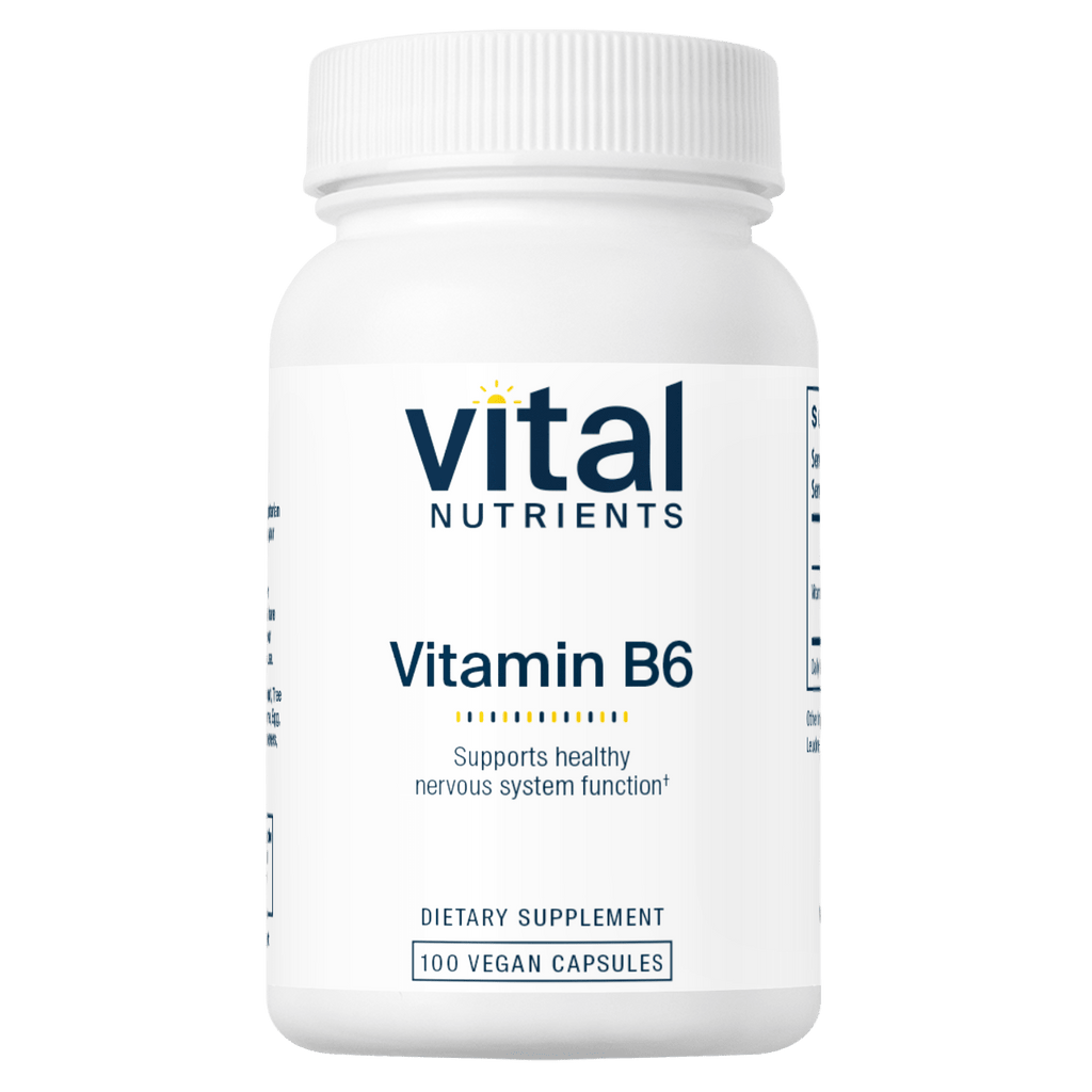 Vitamin B6 - 100 Capsules Default Category Vital Nutrients 