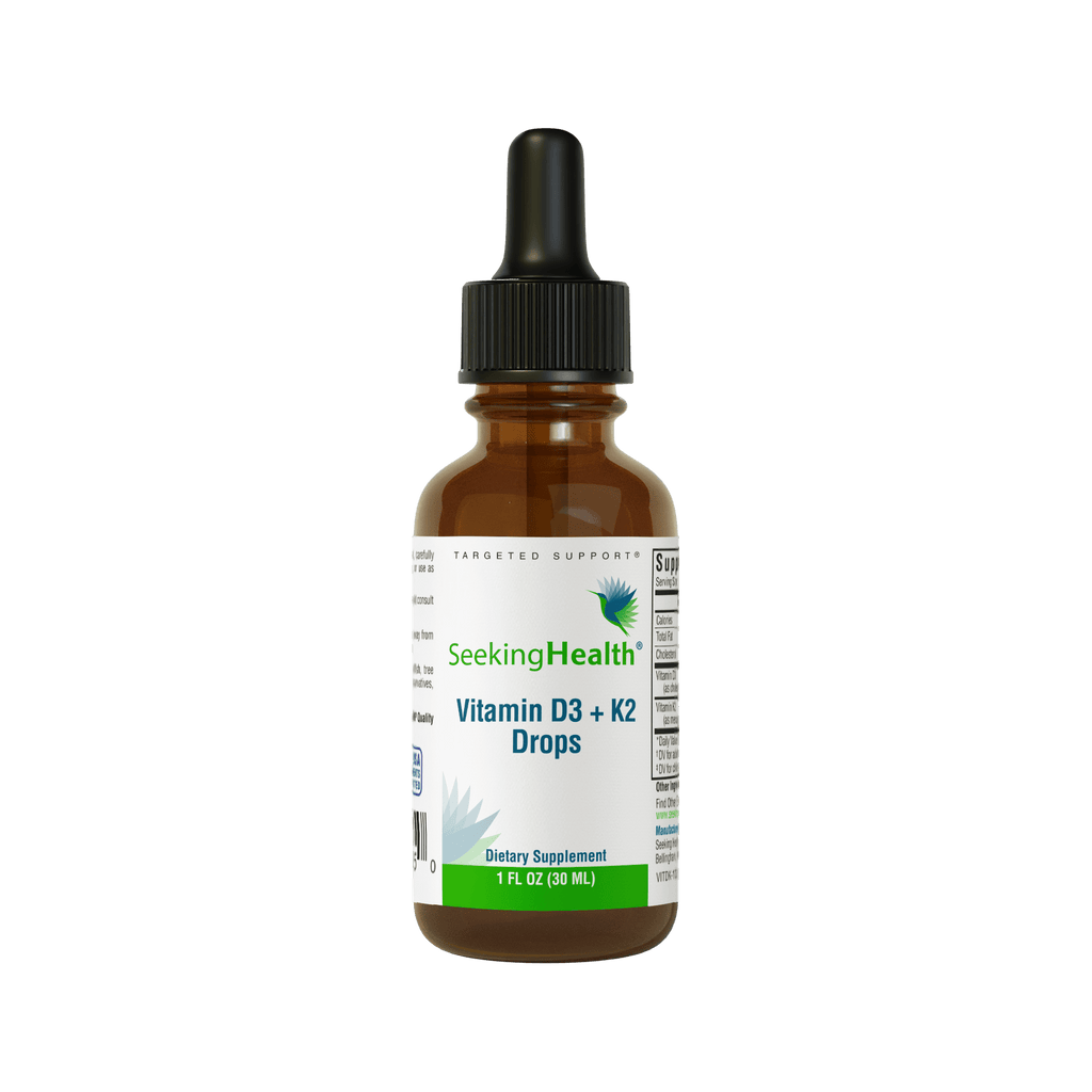 Vitamin D3 + K2 Drops - 1 fl oz Default Category Seeking Health 