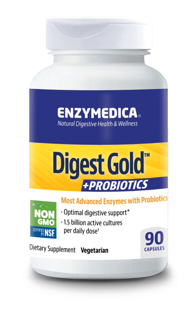 Digest Gold™ +PROBIOTICS Default Category Enzymedica 90 Capsules 