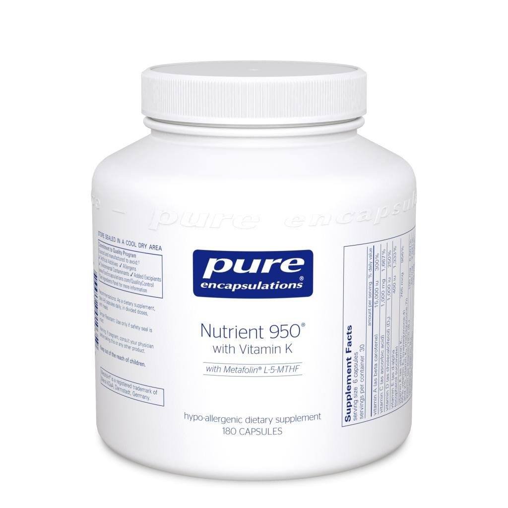 Nutrient 950 with Vitamin K - 180 capsules Default Category Pure Encapsulations 