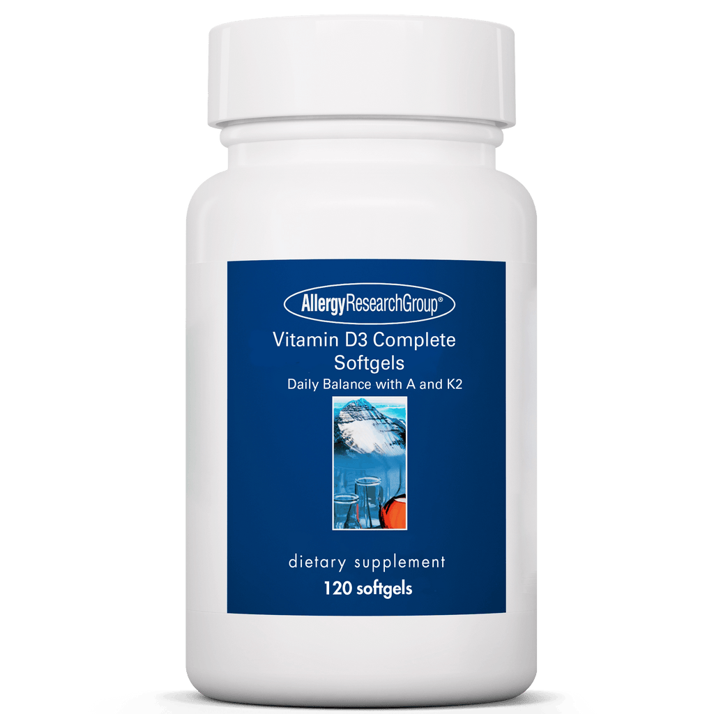 Vitamin D3 Complete Default Category Allergy Research Group 120 Softgels 