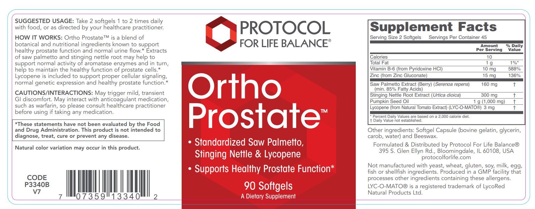 Ortho Prostate™ - 90 Softgels | Healthy Habits Living